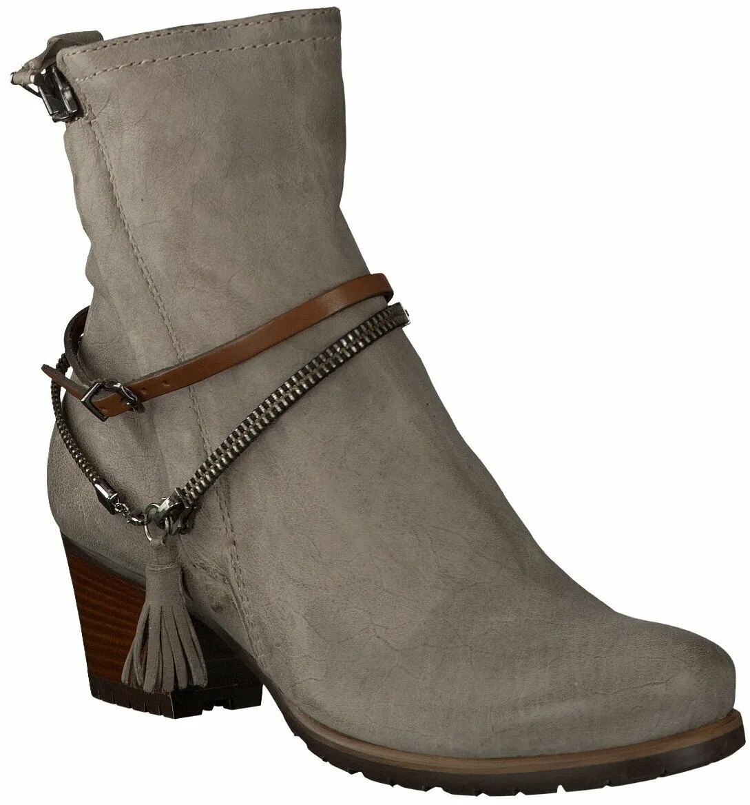 Absatz-Stiefeletten für Damen 106401425175 (Hellgrau)