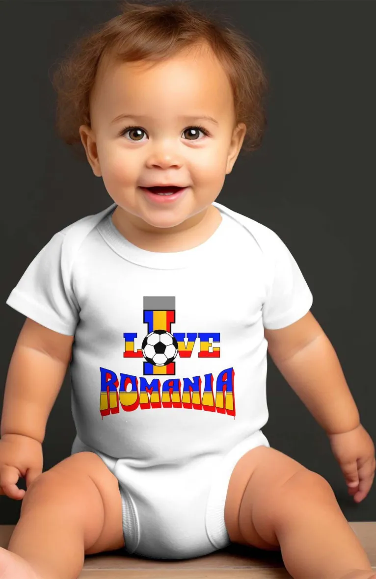 Baby-Jungen-Body | Ich liebe Rumänien