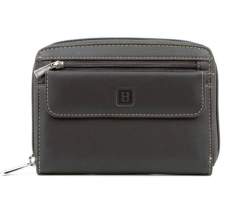 Braune Leder Clutch &quot;151125&quot;