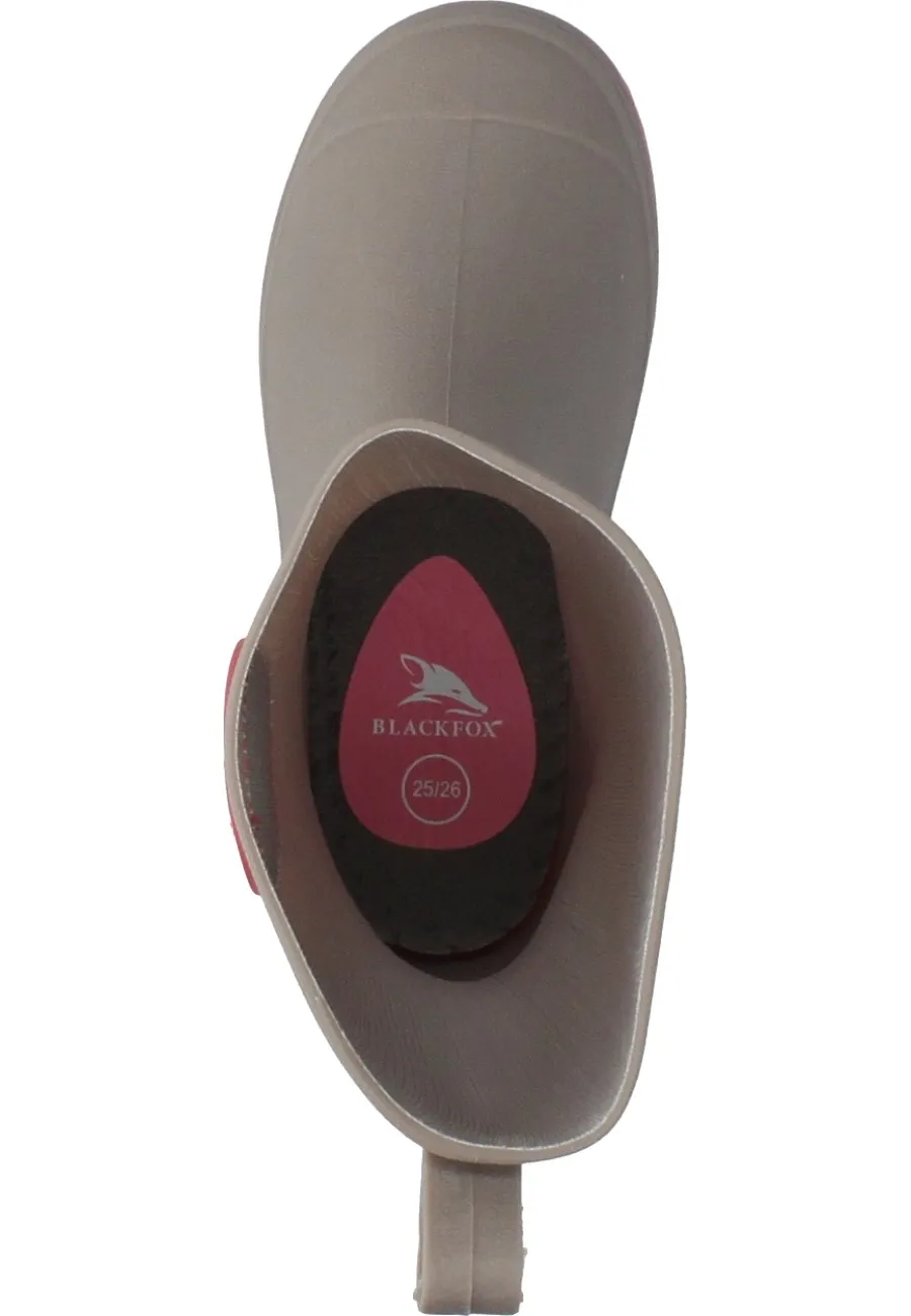 Cooler Kindergummistiefel CLEVER für Mädchen von AJS Blackfox