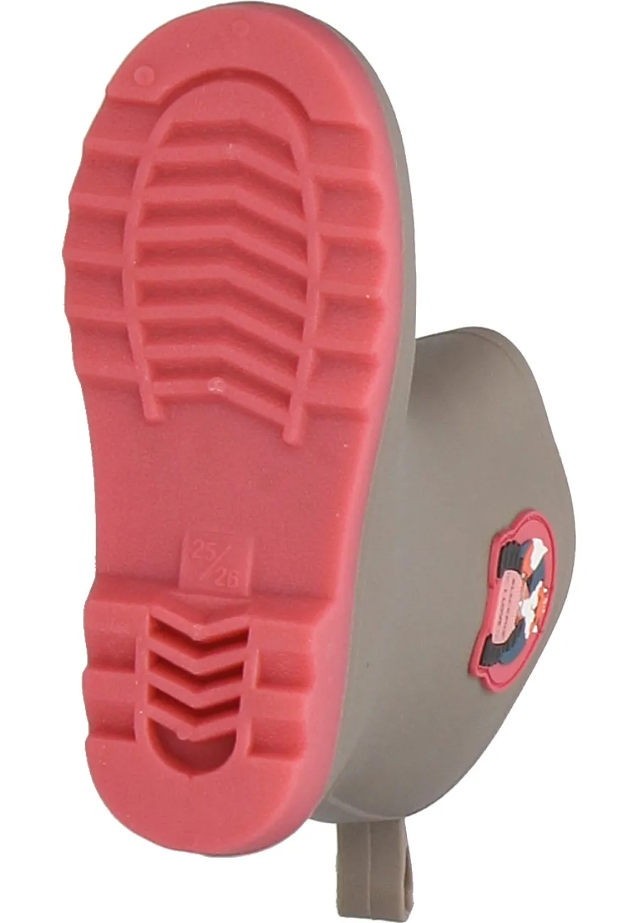 Cooler Kindergummistiefel CLEVER für Mädchen von AJS Blackfox
