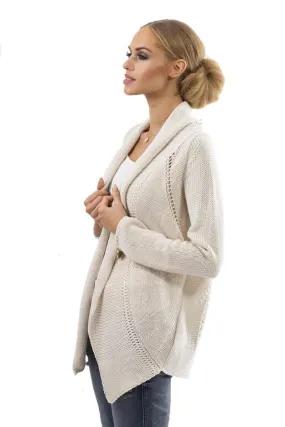 Damen Poncho Strick Umhang Jacke, S/M,