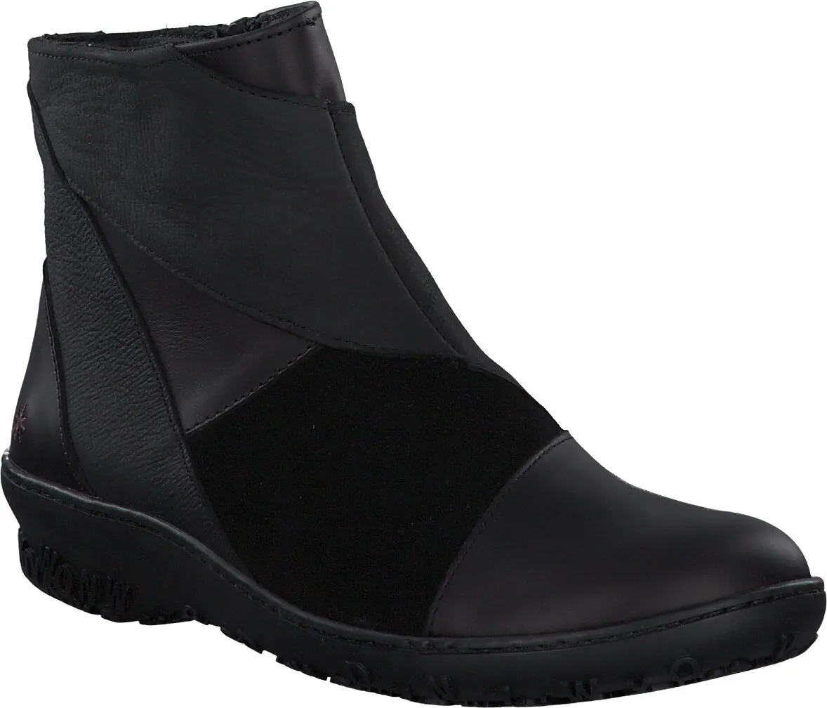 Damen-Stiefeletten aus Leder 102001953568 (Schwarz)