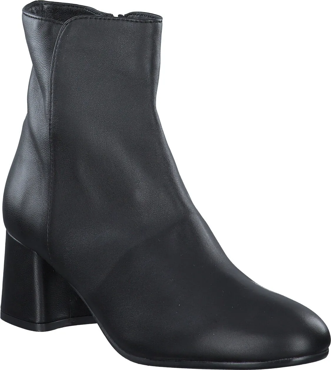 Damen-Stiefeletten aus Leder 106001000006 (Schwarz)