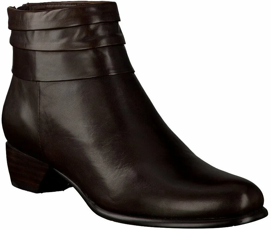 Flache Stiefeletten für Damen 105201261666 (Braun)