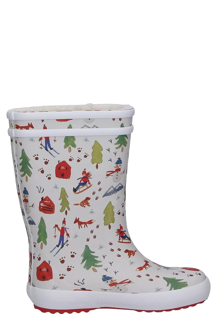 Gefütterter Kindergummistiefel LOLLY POP FUR von Aigle