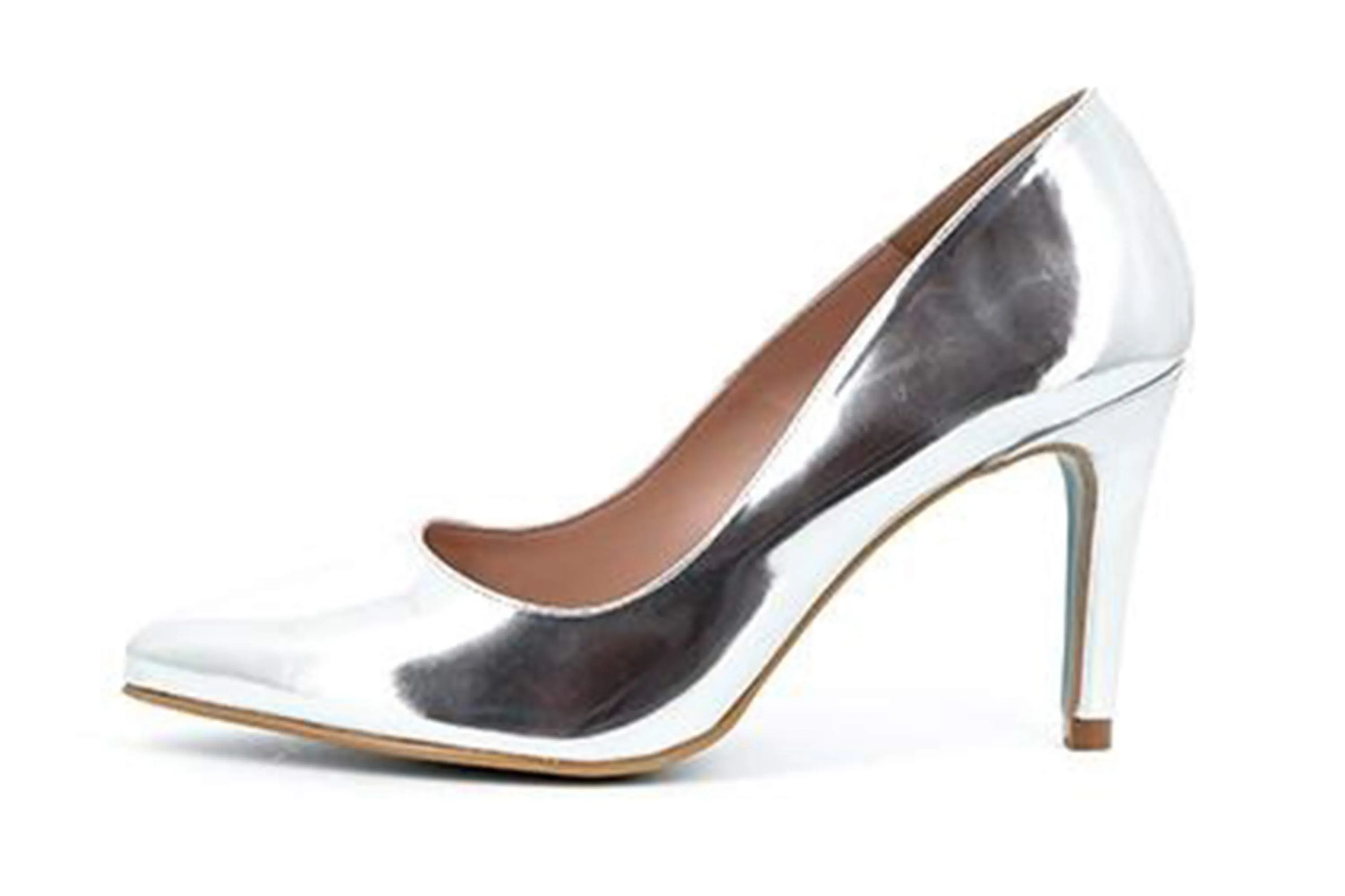 GIULIA Pumps in Übergrößen Silber 64428 ARGENTO LAME große Damenschuhe