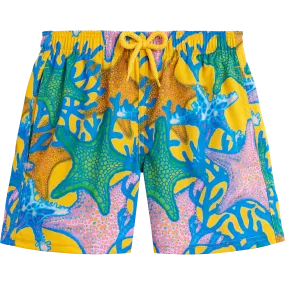 Glowed Stars Stretch-Badeshorts für Jungen