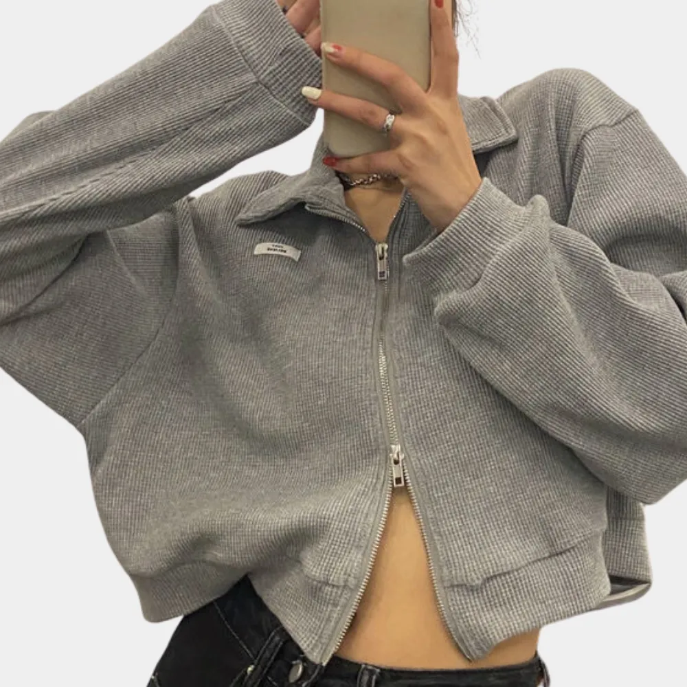 Heidi-Mode - Kurze Damenjacke mit Reißverschluss