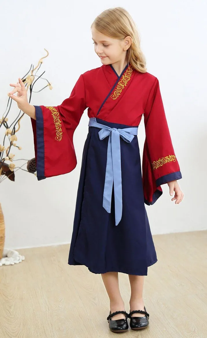 Hua Mulan Kostüm Kinder Halloween Prinzessin Kostüme Mädchen