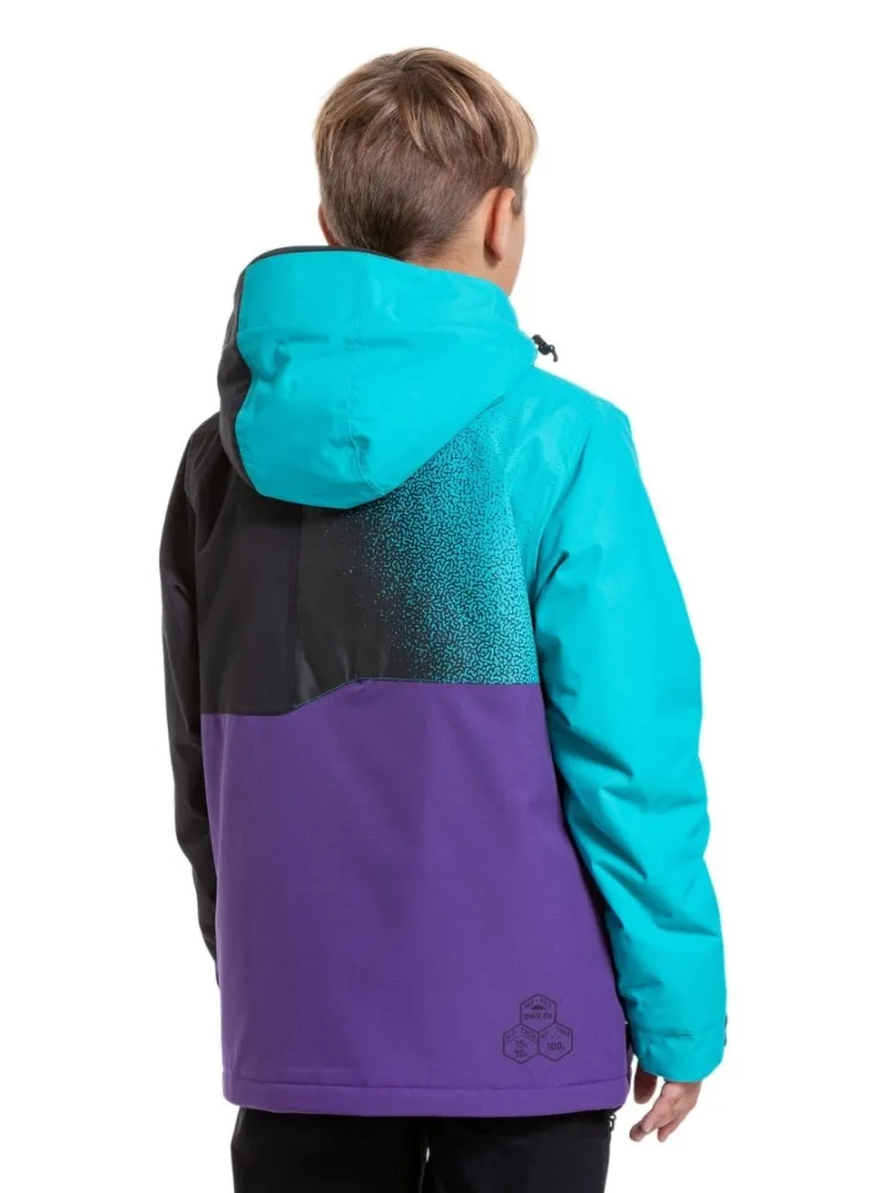 Kinder SNB & SKI Jacke Meatfly Bangito türkis/lila 146