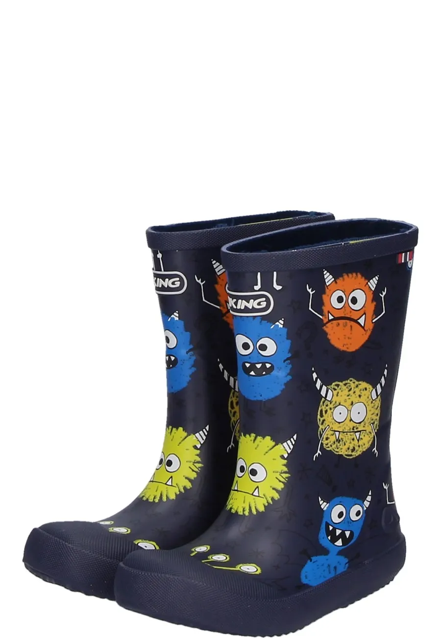 Kindergummistiefel INDIE PRINT navy/multi von Viking mi