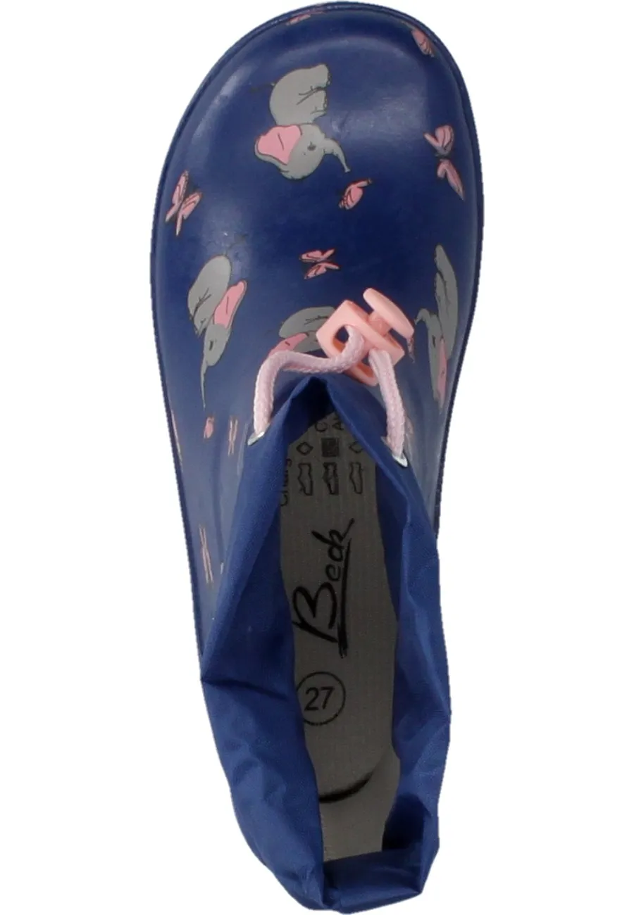 Kindergummistiefel Mini Fant dunkelblau von Beck