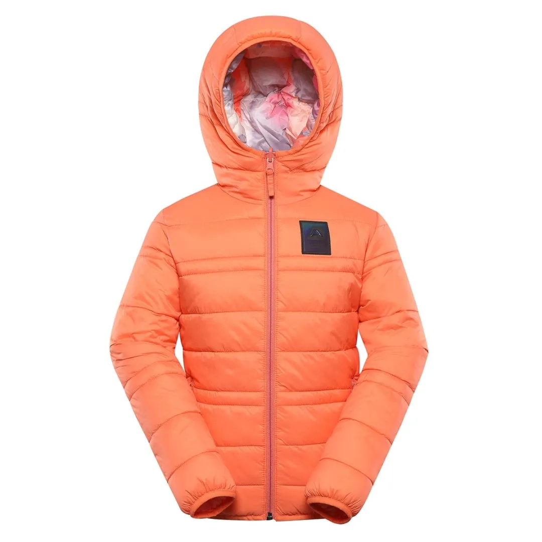 Kinderjacke ALPINE PRO DOUWO frisches Lachsorange 104-110