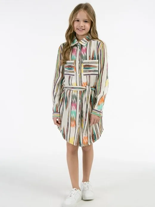 Mädchen Hemdblusenkleid