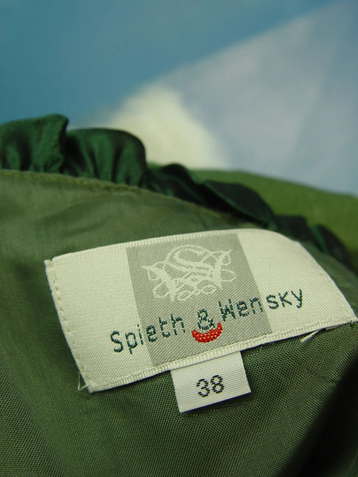 neuwertig SPIETH & WENSKY elegant Landhauskleid Dirndl ohne Schürze DK816 Gr.38