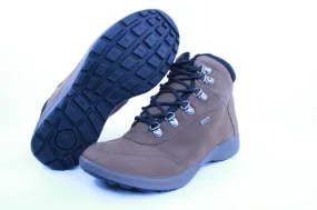 PETER ERIKSON Herren Boot Leder Extraweit Schnürung und Reißverschluss in PEANUT mit Warmfutter FLEXI-05A TEX