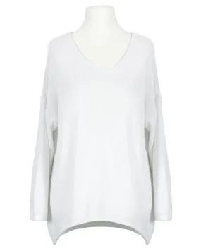 Pullover V-Ausschnitt für Damen in  weiss von Selected Touch