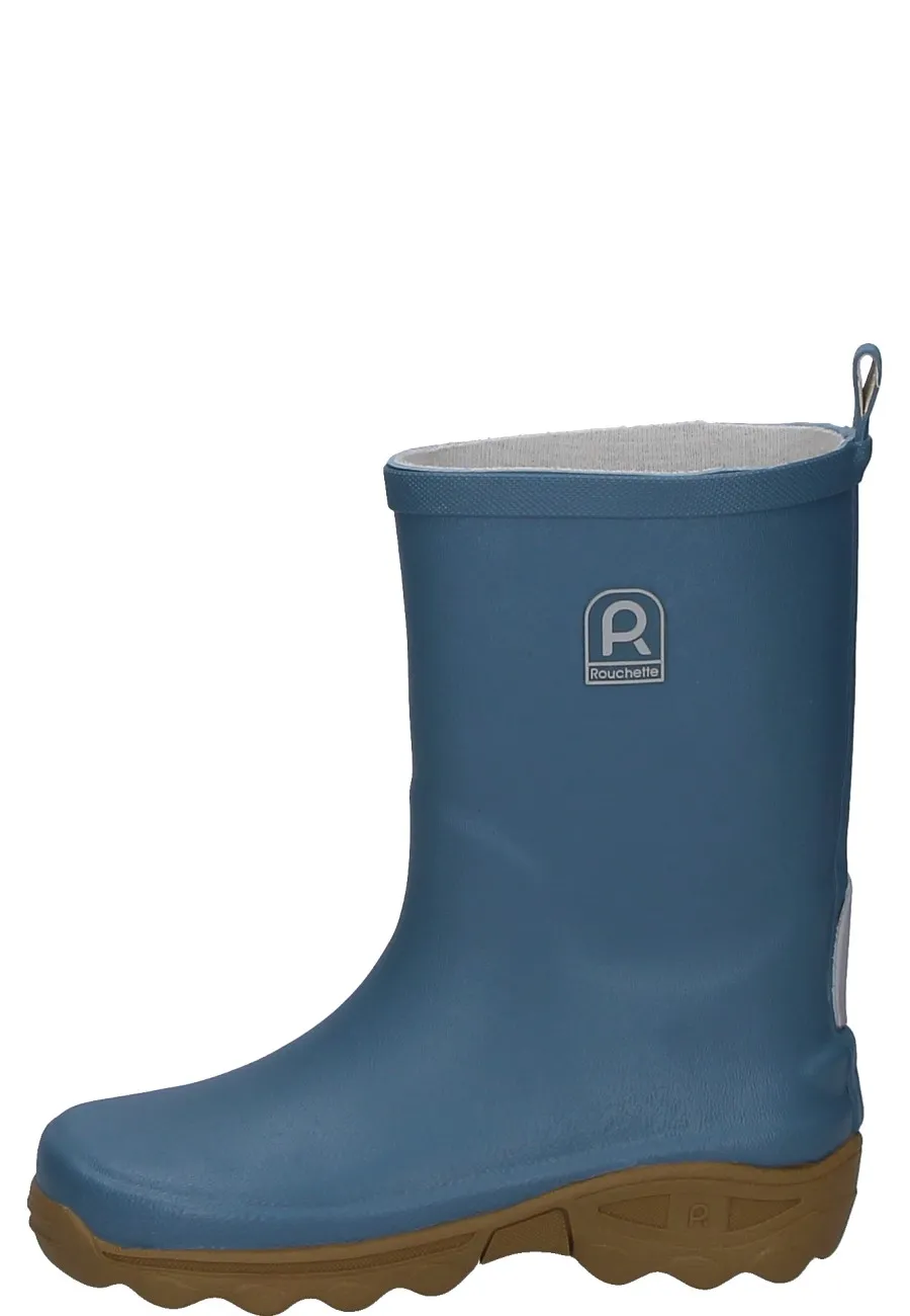 Robuste Kindergummistiefel BOTTE CLEAN BLEU von Rouchette 
