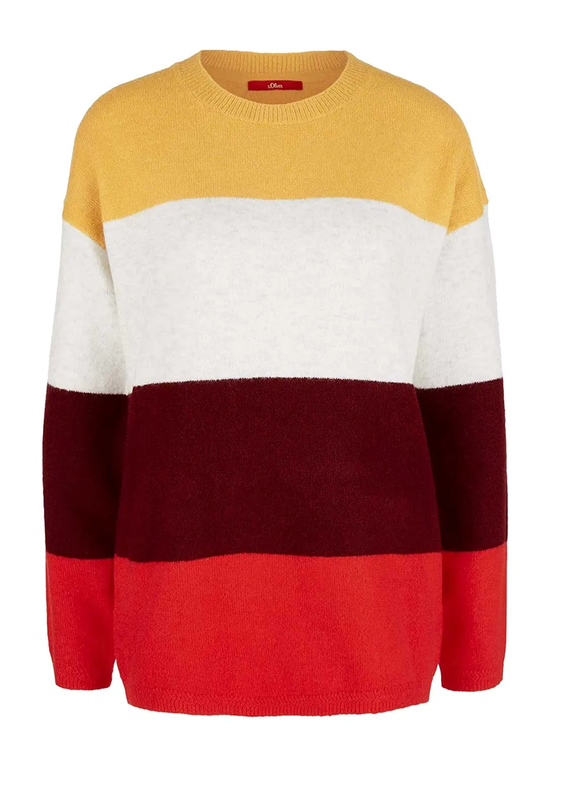 S. Oliver Damen Pullover Rundhals Langarm warm Winter bunt  Pulli