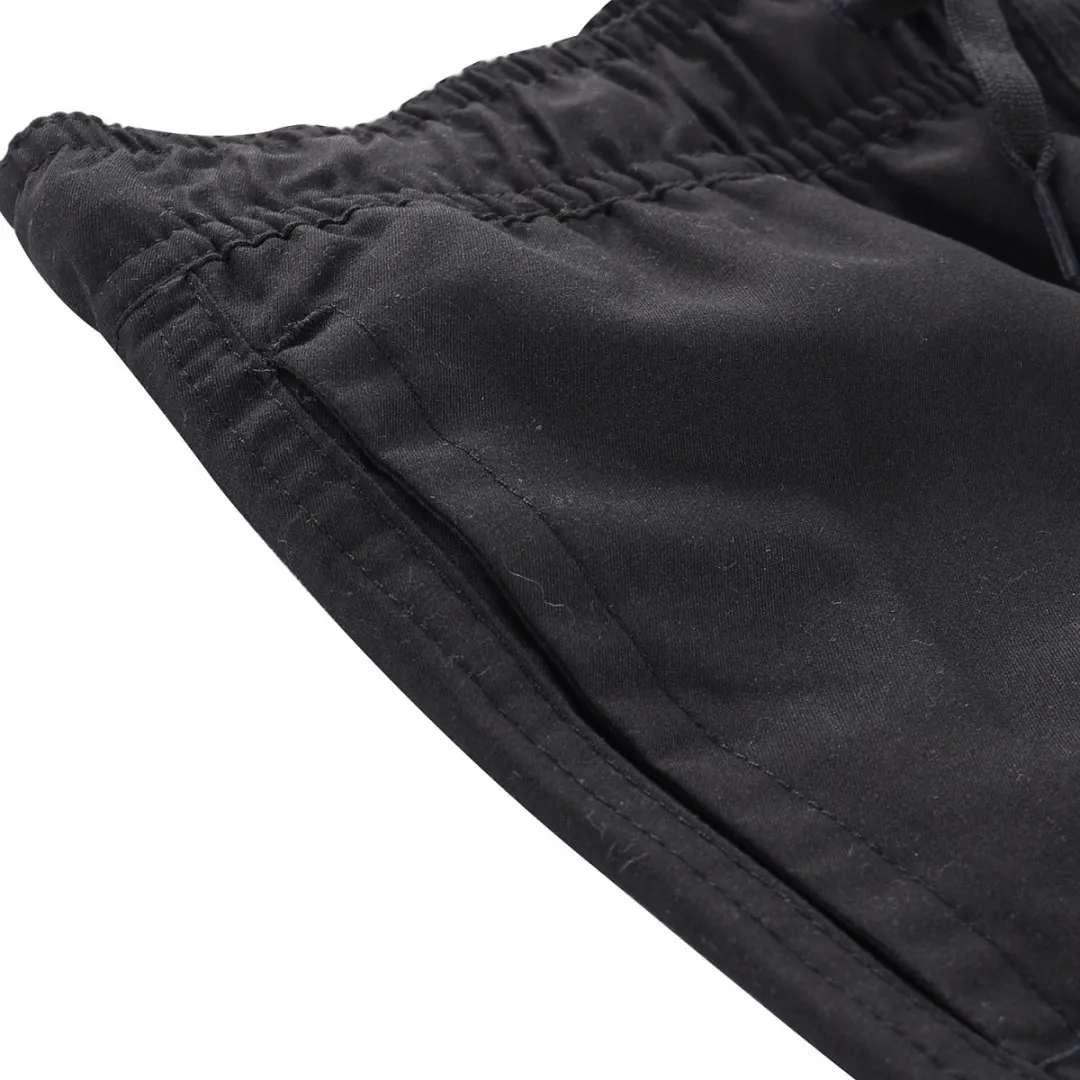 Schnelltrocknende Kindershorts ALPINE PRO QUILO schwarz schwarz 104-110
