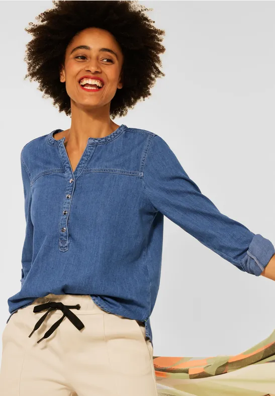 Street One Jeansbluse mit Turn Up-Ärmel  - Style BAMIKA