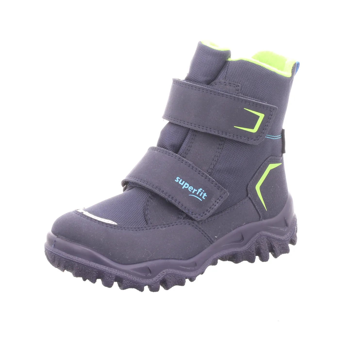 Superfit Kinder-Jungen-Allwetterstiefel HUSKY Blau-Hellgrün