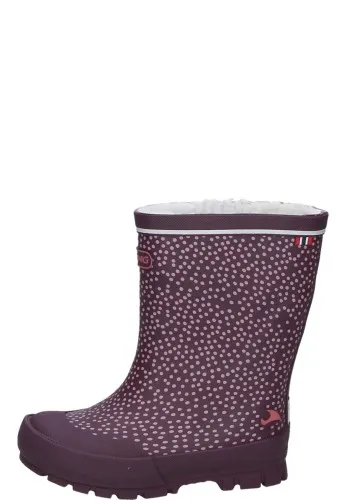 Viking Kindergummistiefel JOLLY THERMO PRINT bordeaux | Winterstiefel