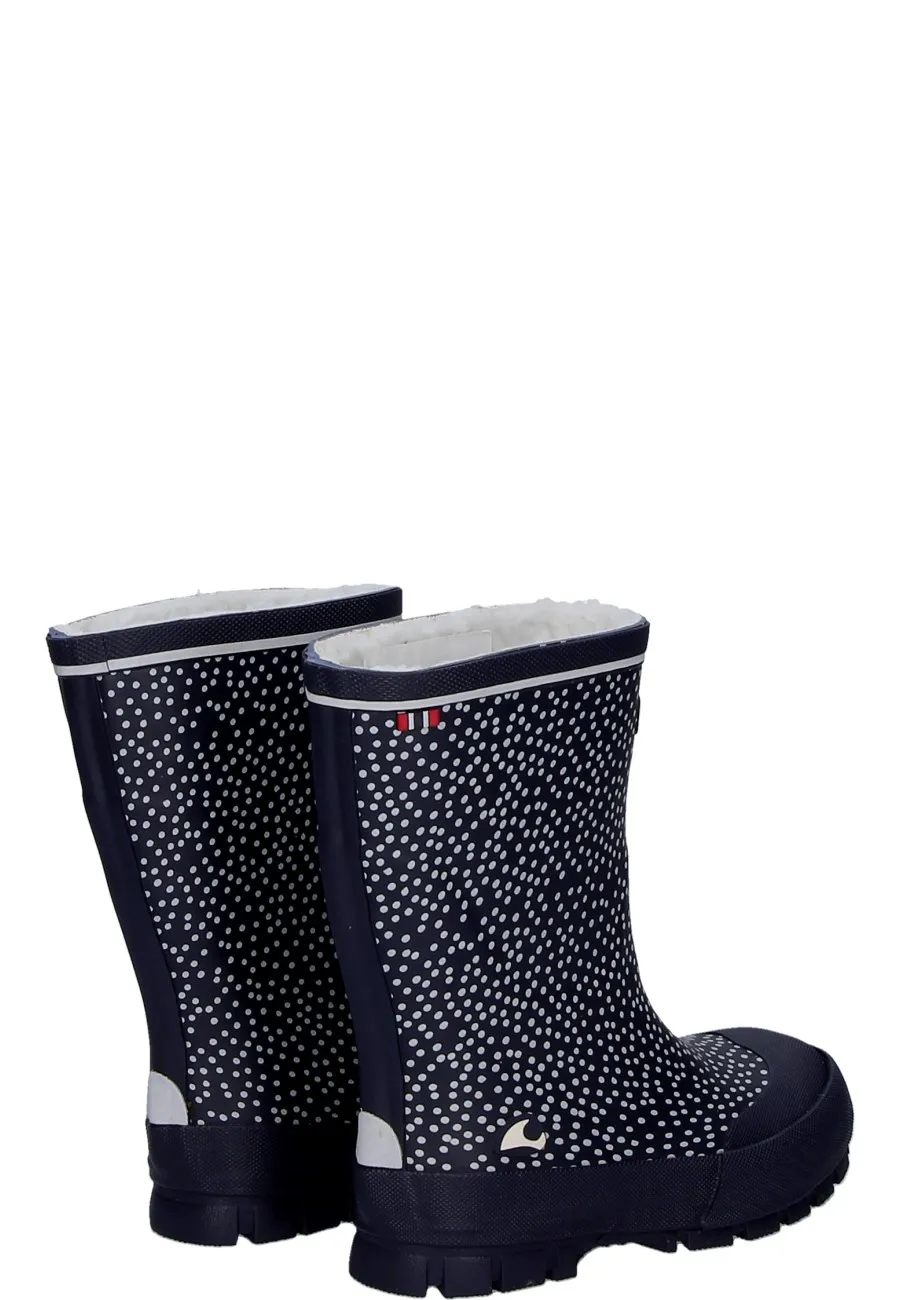 Viking Kindergummistiefel JOLLY THERMO PRINT NAVY für d