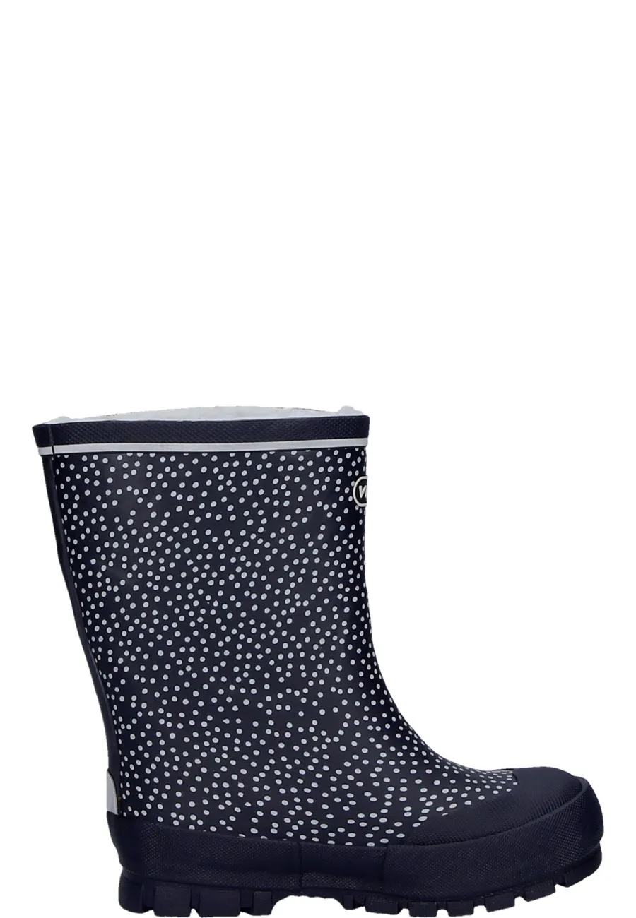Viking Kindergummistiefel JOLLY THERMO PRINT NAVY für den Winter
